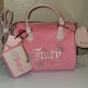 Juicy Couture Butterfly Bag and Wallet Set